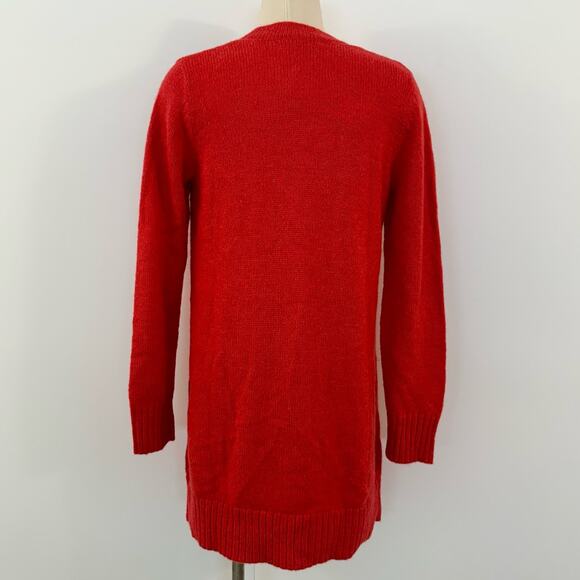 Lilly Pulitzer Leonette Sweater Cardigan Knit Amaryllis Red Wool Blend | M NWT - Picture 6 of 11